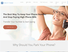 Tablet Screenshot of parkmyphone.com